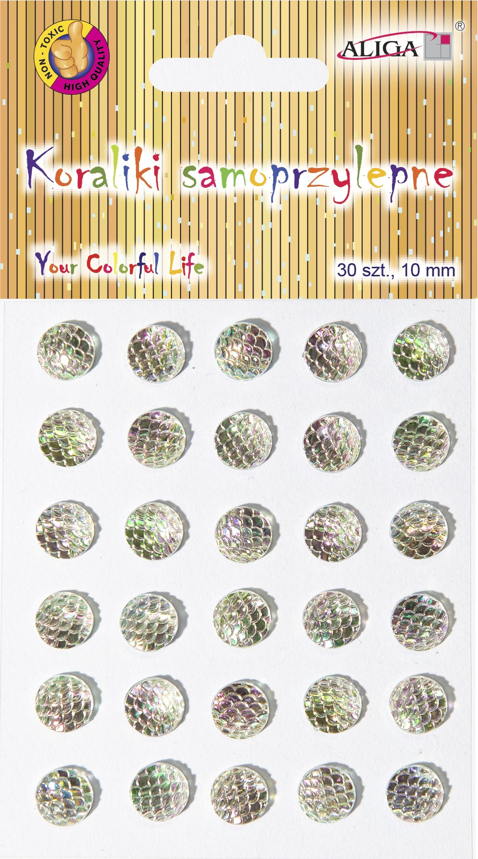 Kryształki samoprzylepne opalizujące JET-2442 Aliga